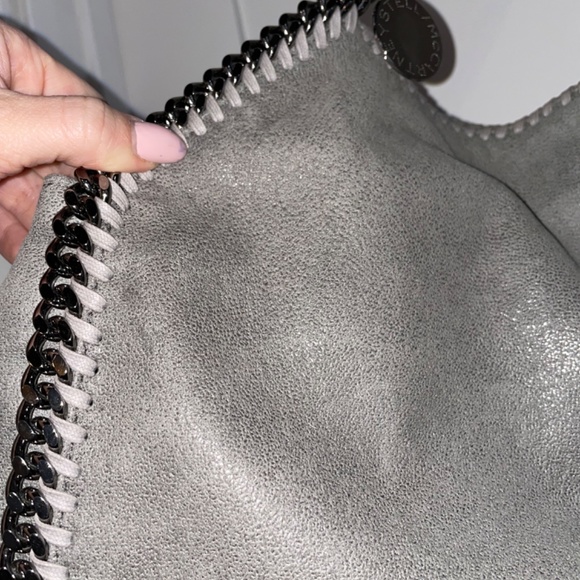 Stella McCartney Large Falabella - Grey w Silver Chain - Picture 15 of 16